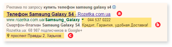 Контекстна реклама оголошень в пошуку Google налаштування