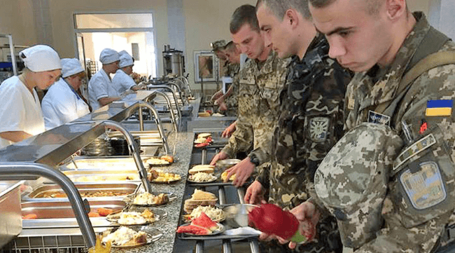 Оновлено систему харчування для військових