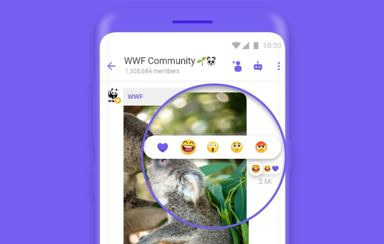 Месенджер Viber дозволить користувачам «Реагувати на повідомлення» у спільнотах