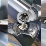 Розполовинювання дзеркала бокового Nissan Qashqai, ремонт люфту та виправлення